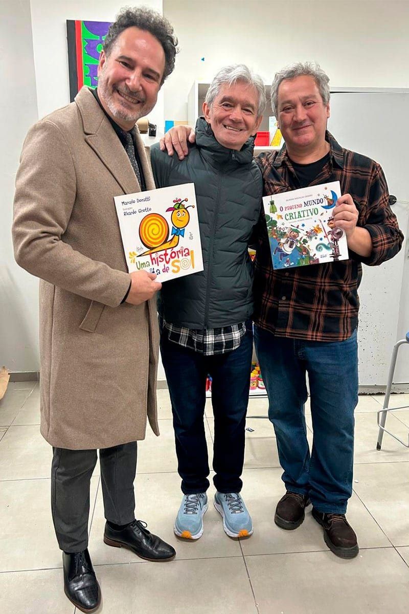 Serginho Groisman e Thomas no evento