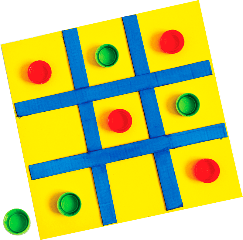 Jogo da Velha com Material Reaproveitado